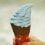 倉敷美観地区内にある倉敷デニムストリートで青いソフトクリームとハンバーガー！