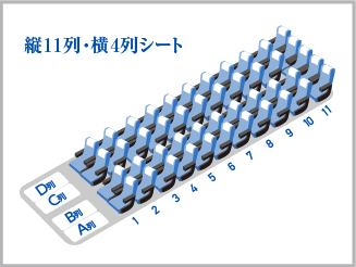 ゴーゴーライナー 名古屋 → 新宿 4列スタンダード 座席図面画像